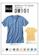 DM」101 Authentic Tri-blend T-shirts XS〜XL　10色展開